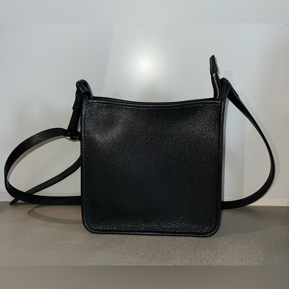 Longchamp Small Le Foulonné Leather Crossbody Bag - Picture 3 of 14